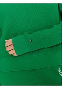 TOMMY HILFIGER - Tommy Hilfiger Bluza UW0UW04996 Zielony Regular Fit. Kolor: zielony. Materiał: bawełna