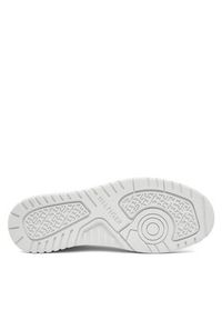TOMMY HILFIGER - Tommy Hilfiger Sneakersy Th Basket Core Lth Pinperf FM0FM05466 Biały. Kolor: biały. Materiał: skóra #5