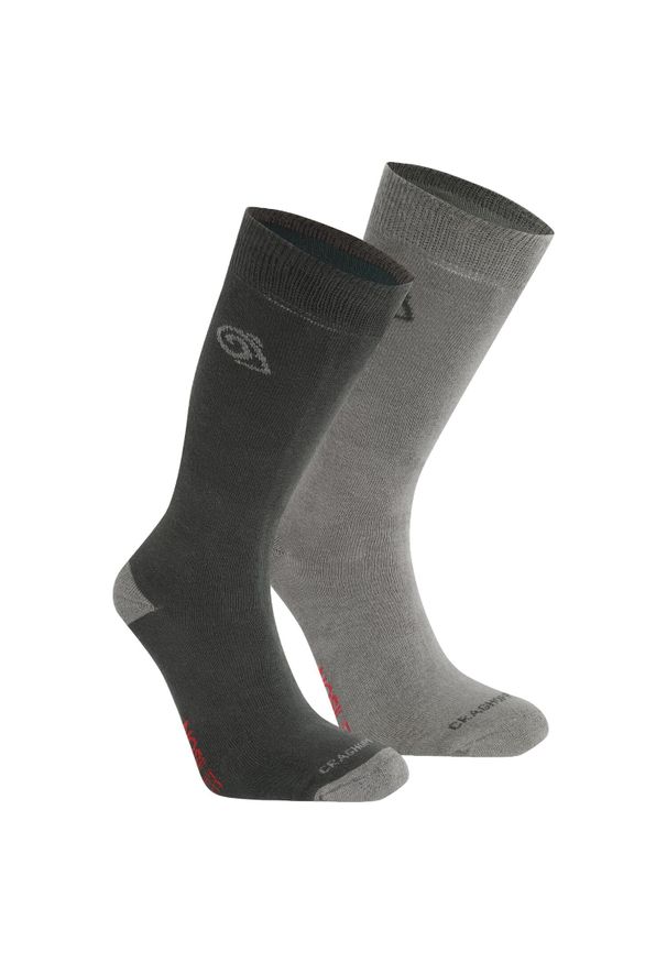 CRAGHOPPERS - Skarpety Odstraszające Owady Dla Dorosłych Unisex (zestaw 2 Sztuk). Kolor: czarny, szary, wielokolorowy. Sport: turystyka piesza