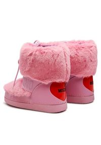 Love Moschino - LOVE MOSCHINO Śniegowce JA24422G0FIT2618 Różowy. Kolor: różowy. Materiał: skóra