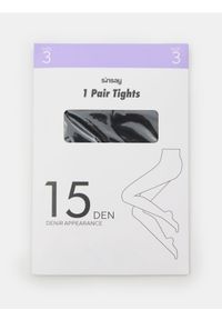 Sinsay - Rajstopy 15 DEN - czarny. Kolor: czarny