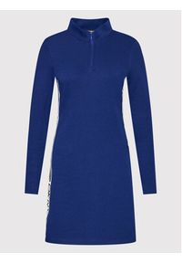 DKNY Sukienka dzianinowa DD1GD247 Granatowy Regular Fit. Kolor: niebieski. Materiał: bawełna, dzianina #3