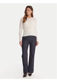 Guess Sweter W5BR62 Z0890 Écru Slim Fit. Materiał: syntetyk