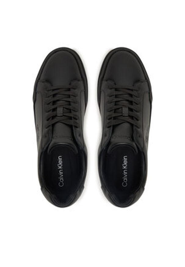 Calvin Klein Sneakersy Chunky Cupsole Laceup Lth YM0YM01344 Czarny. Kolor: czarny. Materiał: skóra