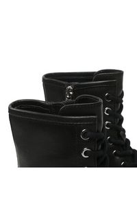 Love Moschino - LOVE MOSCHINO Trapery JA24025G1HIA0000 Czarny. Kolor: czarny. Materiał: skóra #4