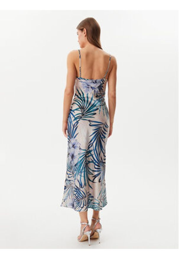 Guess Sukienka codzienna W5GK85 WH9C2 Niebieski Regular Fit. Okazja: na co dzień. Kolor: niebieski. Materiał: syntetyk. Typ sukienki: proste. Styl: casual