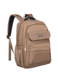 Plecak podręczny Peterson PTN CPY-02 beżowy. Kolor: beżowy. Materiał: materiał. Styl: casual