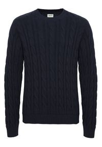 !SOLID - Solid Sweter 21107899 Granatowy Regular Fit. Kolor: niebieski. Materiał: bawełna #3