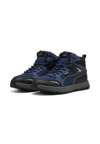 Puma - Młodzieżowe sneakersy Evolve Trail PUMA Persian Blue Cool Dark Gray Black. Kolor: czarny, szary, niebieski, wielokolorowy. Sport: turystyka piesza