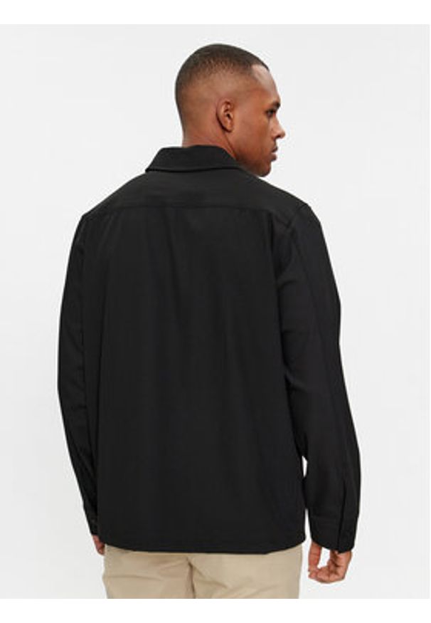 Calvin Klein Koszula K10K112289 Czarny Regular Fit. Kolor: czarny. Materiał: syntetyk