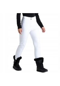 DARE 2B - Softshellowe spodnie narciarskie dla kobiet Dare2B Sleek II DWL562. Kolor: biały. Materiał: tkanina. Sezon: zima. Sport: narciarstwo #1