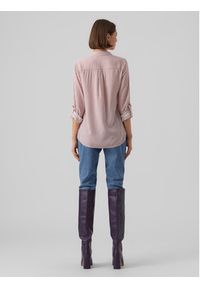 Vero Moda Koszula Bumpy 10275283 Różowy Regular Fit. Kolor: różowy. Materiał: wiskoza #3
