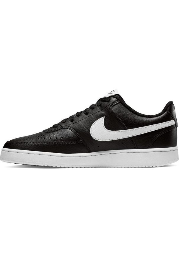 Nike - Buty na co dzień męskie NIKE COURT VISION LOW eko skóra. Okazja: na co dzień. Kolor: biały, wielokolorowy, czarny. Materiał: skóra. Model: Nike Court