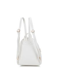 Wittchen - Damski plecak z ekoskóry z plecionką. Kolor: biały. Materiał: skóra ekologiczna. Wzór: paski. Styl: casual, sportowy #2