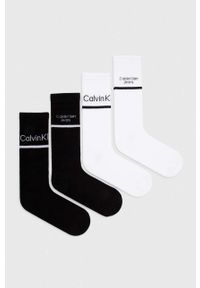 Calvin Klein Jeans skarpetki 4-pack męskie kolor czarny. Kolor: czarny