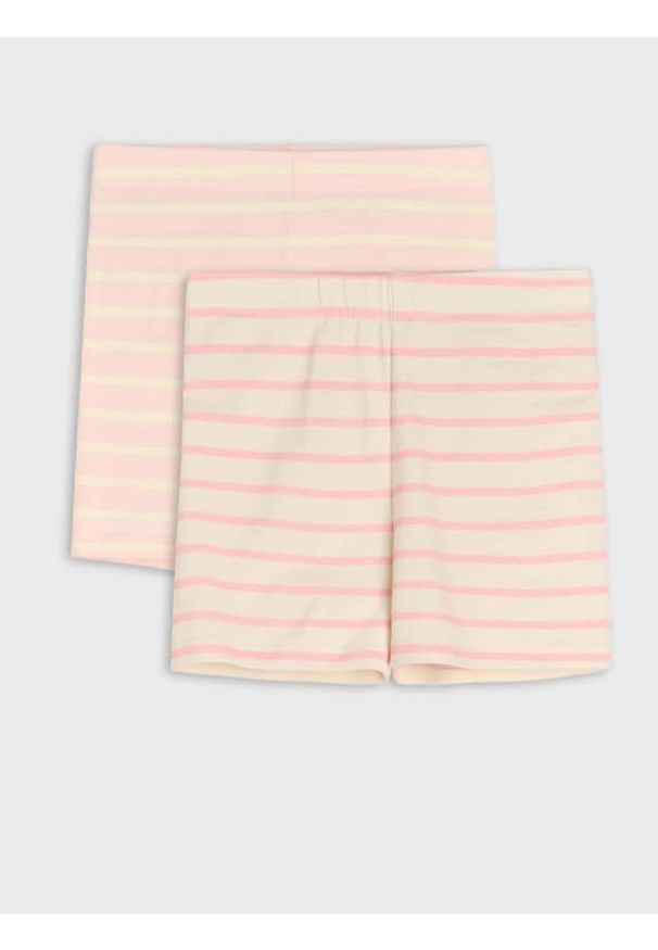 Sinsay - Krótkie legginsy w paski 2 pack - wielobarwny. Długość: krótkie. Wzór: paski
