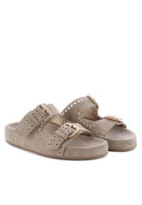 KENNEL&SCHMENGER - Kennel & Schmenger Klapki Soda 51-96200.246 Beżowy. Kolor: beżowy. Materiał: skóra, zamsz #2