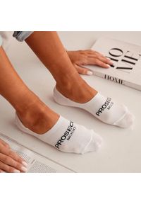 Milena - Białe mikrostopki damskie prosecco 1232. Kolor: biały. Materiał: elastan, bawełna, poliamid #1