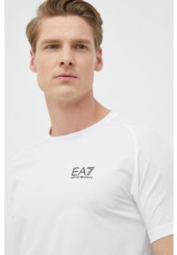 EA7 Emporio Armani komplet męski kolor biały. Kolor: biały. Materiał: dzianina. Wzór: nadruk #3
