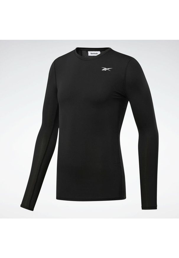 Koszulka treningowa męska Reebok Workout Ready Compression. Kolor: czarny. Długość rękawa: długi rękaw. Długość: długie