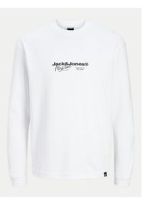 Jack & Jones - Jack&Jones Longsleeve Charlie 12265426 Biały Regular Fit. Kolor: biały. Materiał: bawełna, syntetyk. Długość rękawa: długi rękaw