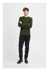 Casual Friday Sweter 20504787 Zielony Slim Fit. Okazja: na co dzień. Kolor: zielony. Materiał: bawełna. Styl: casual #7