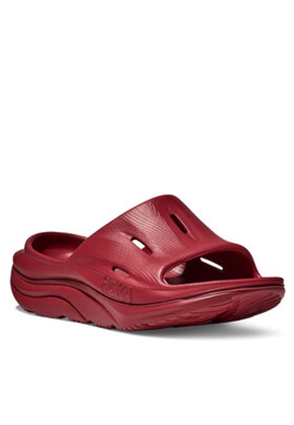 HOKA - Hoka Klapki Ora Recovery Slide 3 1135061 Czerwony. Kolor: czerwony. Materiał: syntetyk
