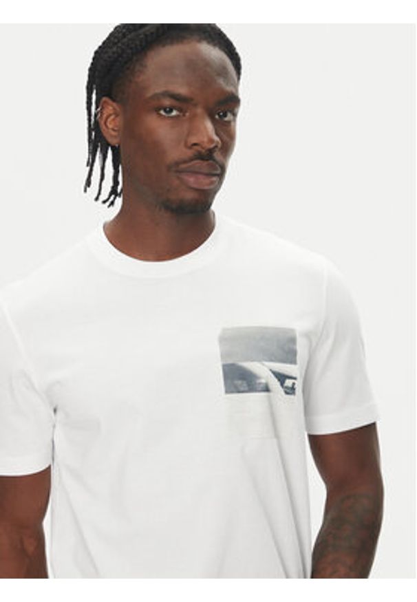 BOSS T-Shirt Te_Container 50546920 Biały Regular Fit. Kolor: biały. Materiał: bawełna