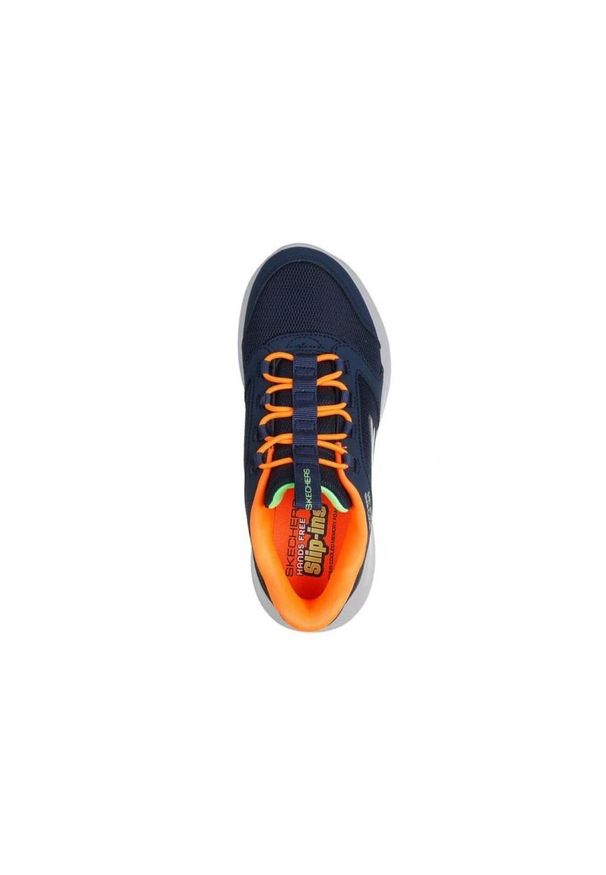 skechers - Kapcie SKECHERS RUN 400 V2 TURBO BRISK Niebieski. Kolor: niebieski. Materiał: syntetyk, tkanina. Styl: sportowy. Model: Skechers Sport. Sport: bieganie