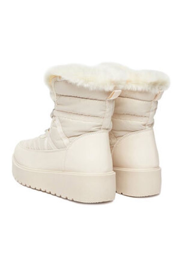 DeeZee Śniegowce HY002-1 Beżowy. Kolor: beżowy. Materiał: materiał