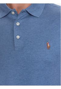 Polo Ralph Lauren Polo 710713130008 Niebieski Custom Slim Fit. Typ kołnierza: polo. Kolor: niebieski. Materiał: bawełna #3