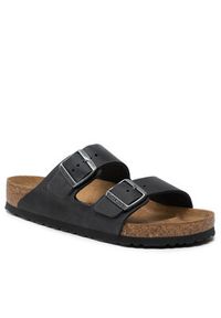 Birkenstock Klapki Arizona Bs 0552111 Czarny. Kolor: czarny. Materiał: skóra