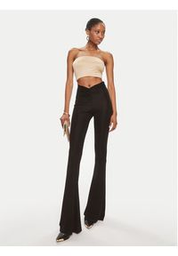 TwinSet - TWINSET Spodnie materiałowe 241TT209A Czarny Slim Fit. Kolor: czarny. Materiał: wiskoza #4