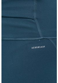 adidas Performance legginsy do biegania DailyRun kolor zielony z nadrukiem. Kolor: zielony. Materiał: materiał, skóra. Wzór: nadruk #2