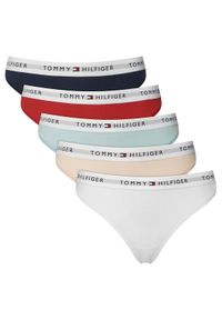 TOMMY HILFIGER - Tommy Hilfiger Komplet stringów UW0UW06344 Kolorowy. Materiał: bawełna. Wzór: kolorowy #1