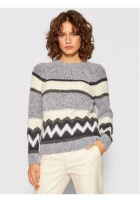 PESERICO - Peserico Sweter S99196F03 9018R Szary Regular Fit. Kolor: szary. Materiał: wełna