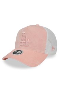 New Era Czapka z daszkiem Wmns Velour Trucker La Dodgers 60435011 Różowy. Kolor: różowy. Materiał: materiał