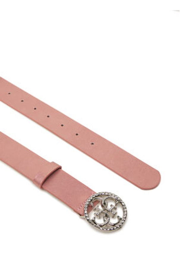 Guess Pasek Damski W5GZ13 L0WF0 Różowy. Kolor: różowy. Materiał: skóra