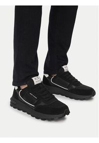 Armani Exchange Sneakersy XM002197 AF17447 MC024 Czarny. Kolor: czarny. Materiał: zamsz, skóra #7