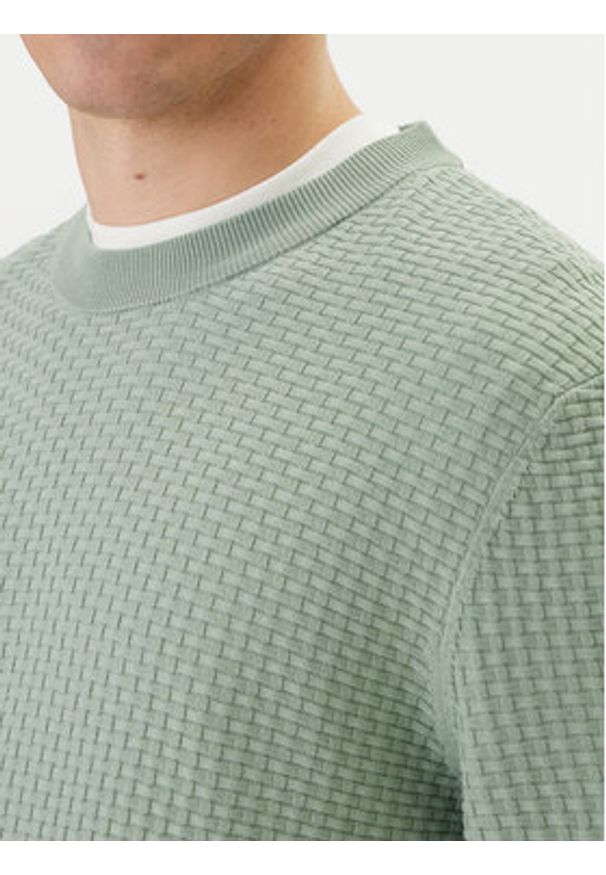 BOSS Sweter H-Imberto 50545283 Zielony Regular Fit. Kolor: zielony. Materiał: bawełna