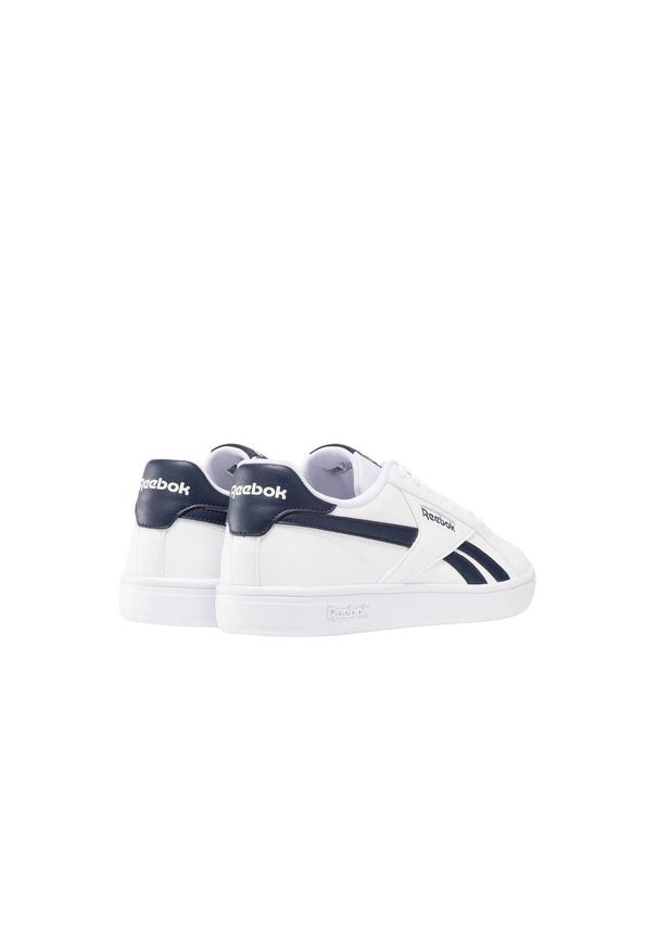 Buty sportowe damskie/męskie Reebok Court Retro sneakersy białe (100074396). Okazja: na co dzień. Kolor: biały. Materiał: skóra. Sport: turystyka piesza