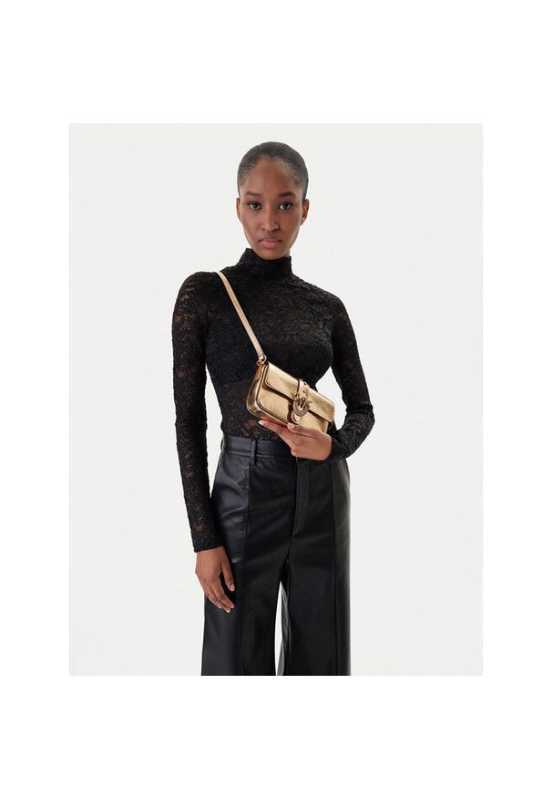 Pinko - Torebka PINKO. Kolor: złoty