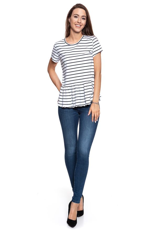 Mustang - MUSTANG T SHIRT DAMSKI Alina C Ruffle 1009444 11722