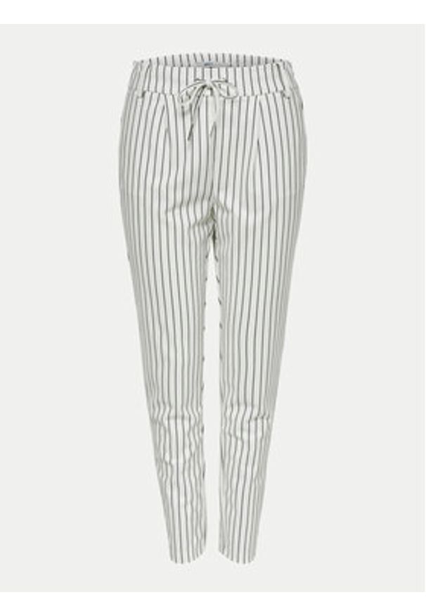 only - ONLY Spodnie materiałowe 15176615 Biały Regular Fit. Kolor: biały. Materiał: wiskoza