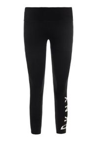 DKNY Sport Legginsy DP7P1223 Czarny Slim Fit. Kolor: czarny. Materiał: bawełna. Styl: sportowy