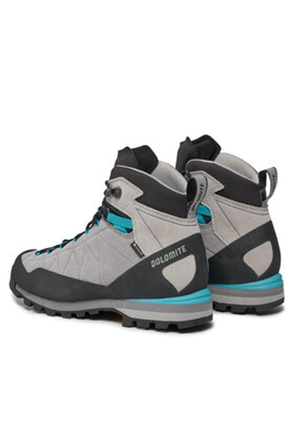 Dolomite Trekkingi Crodarossa W'S Hi Close Fit Gtx GORE-TEX 289242 Szary. Kolor: szary. Materiał: zamsz, skóra