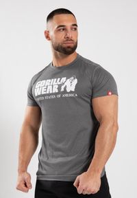 GORILLA WEAR - Koszulka fitness męska Gorilla Wear Classic Training. Kolor: szary. Sport: fitness