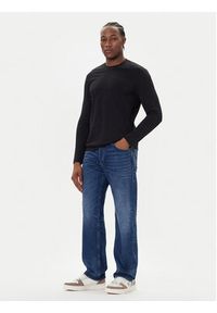 Bugatti Longsleeve 8330-85044D Czarny Regular Fit. Kolor: czarny. Materiał: bawełna. Długość rękawa: długi rękaw #5