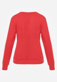 Renee - Czerwona Casualowa Bluza z Bawełną Akko. Okazja: na co dzień. Kolor: czerwony. Materiał: bawełna. Styl: casual #8