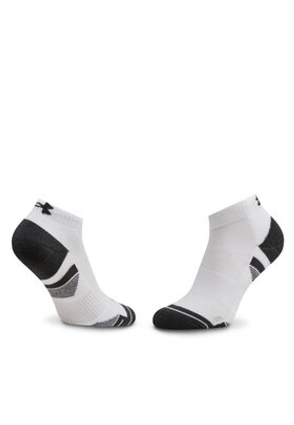 Under Armour Zestaw 3 par niskich skarpet unisex Ua Performance Tech 3Pk Low 1379504-100 Biały. Kolor: biały. Materiał: syntetyk